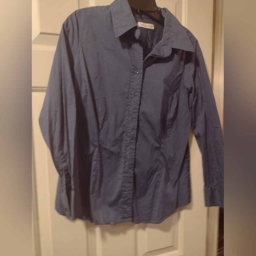 Coldwater Creek Blue Button up Shirt